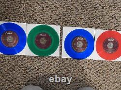 The Beatles'For Jukeboxes Only SET OF 39 Beatles/Related COLORED Vinyl 7 NEW