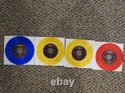 The Beatles'For Jukeboxes Only SET OF 39 Beatles/Related COLORED Vinyl 7 NEW