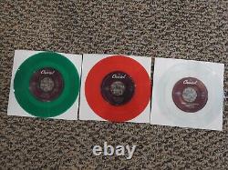 The Beatles'For Jukeboxes Only SET OF 39 Beatles/Related COLORED Vinyl 7 NEW