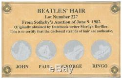 The Beatles Hair Card LE John Lennon Paul McCartney George Harrison Ringo Starr