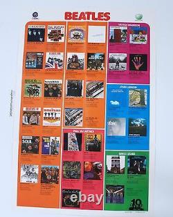 The Beatles Huge Original 1974 Promo 5 Poster Set Apple Capitol John Lennon Mint