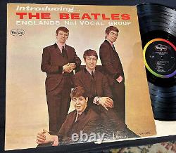 The Beatles INTRODUCING THE BEATLES Genuine 1964 Vinyl Plays EX Oval Amazing