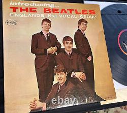 The Beatles INTRODUCING THE BEATLES Genuine 1964 Vinyl Plays EX Oval Amazing