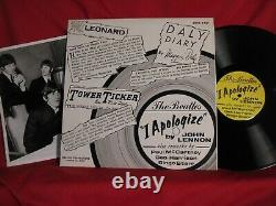 The Beatles I Apologize Chicago Tribune John Lennon Sterling LP Record 8x10 MINT