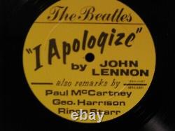 The Beatles I Apologize Chicago Tribune John Lennon Sterling LP Record 8x10 MINT