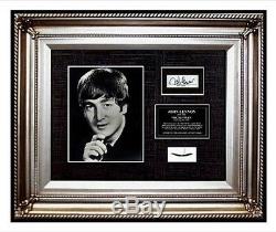 The Beatles JOHN LENNON Hair lock w PHOTO Signed band letter relic memorabilia