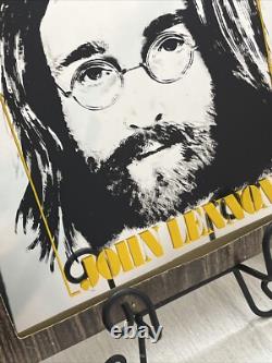 The Beatles John Lennon 12X12 Carnival Mirror Etching 1969 Pic Original Sleeve