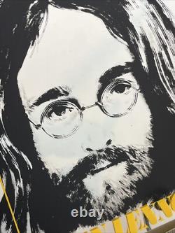 The Beatles John Lennon 12X12 Carnival Mirror Etching 1969 Pic Original Sleeve