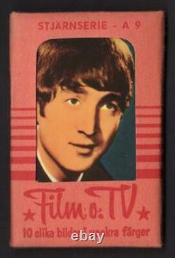 The Beatles John Lennon 1965 Dutch Numbered Set Unopened 10 Gum Card Pack