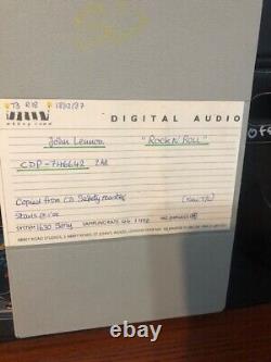 The Beatles John Lennon- Abby Road Studios U-Matic Recording Very Rare