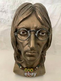 The Beatles John Lennon Bust Statue Sculpture By Esco Neal Martz