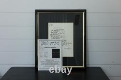The Beatles John Lennon Handwritten SIGNED Lyrics'Day Tripper' #624/1000