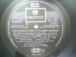 The Beatles John Lennon Live In New York City Parlophone Rare Lp India 243 Ex