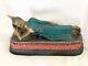 The Beatles John Lennon Lounging Buddha Delhi India 1966 10x5 4Lb Brass