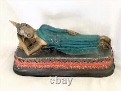The Beatles John Lennon Lounging Buddha Delhi India 1966 10x5 4Lb Brass