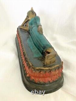 The Beatles John Lennon Lounging Buddha Delhi India 1966 10x5 4Lb Brass