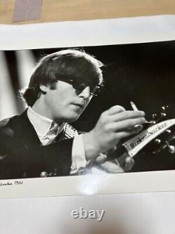 The Beatles -John Lennon Original Gelatin Silver Print Photo Signed New Rare