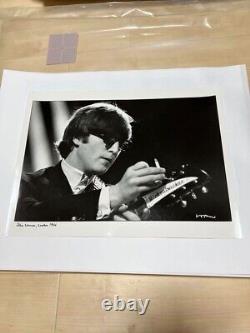 The Beatles -John Lennon Original Gelatin Silver Print Photo Signed New Rare
