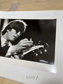 The Beatles -John Lennon Original Gelatin Silver Print Photo Signed New Rare