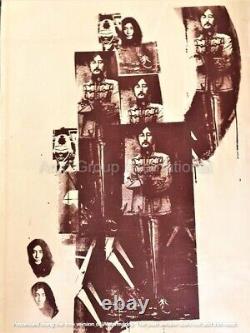 The Beatles John Lennon Owned Andy Warhol Screen Print 1969 Apple Rooftop 38x24