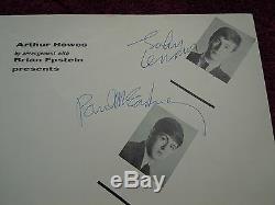 The Beatles John Lennon Paul McCartney Authentic Signed 12/01/63 Autograph NICE
