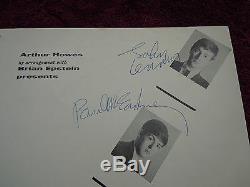 The Beatles John Lennon Paul McCartney Authentic Signed 12/01/63 Autograph NICE