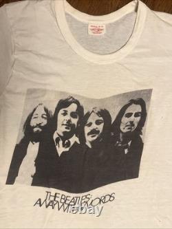 The Beatles John Lennon Paul McCartney Vintage 70s T-Shirt Away With Words Small