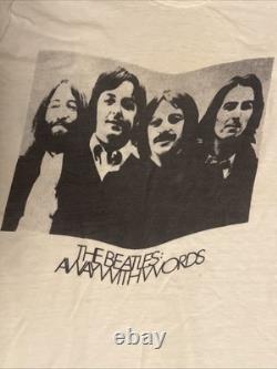 The Beatles John Lennon Paul McCartney Vintage 70s T-Shirt Away With Words Small