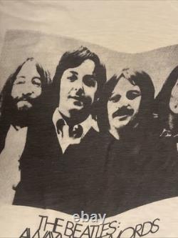The Beatles John Lennon Paul McCartney Vintage 70s T-Shirt Away With Words Small