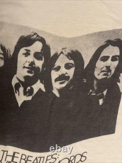 The Beatles John Lennon Paul McCartney Vintage 70s T-Shirt Away With Words Small