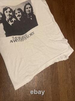 The Beatles John Lennon Paul McCartney Vintage 70s T-Shirt Away With Words Small