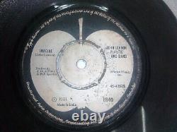 The Beatles John Lennon Plastic Ono Imagine/its So Hard Rare Single 45 India Vg+