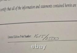 The Beatles John Lennon Plate Signed Limited Edition Coa 2500 Print Rock N Roll
