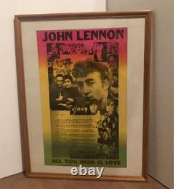 The Beatles John Lennon Poster Framed Item
