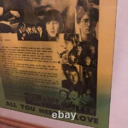 The Beatles John Lennon Poster Framed Item