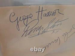 The Beatles John Lennon, Ringo Starr, George Harrison, Authentic Autograph