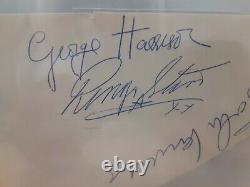 The Beatles John Lennon, Ringo Starr, George Harrison, Authentic Autograph