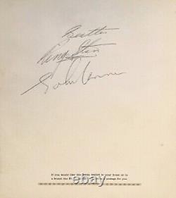 The Beatles John Lennon & Ringo Starr Signed & Inscribed Page Jsa Coa Loa Rare