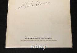 The Beatles John Lennon & Ringo Starr Signed & Inscribed Page Jsa Coa Loa Rare