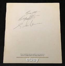 The Beatles John Lennon & Ringo Starr Signed & Inscribed Page Jsa Coa Loa Rare