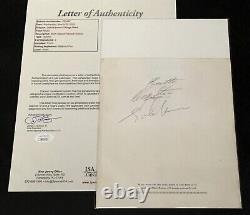 The Beatles John Lennon & Ringo Starr Signed & Inscribed Page Jsa Coa Loa Rare