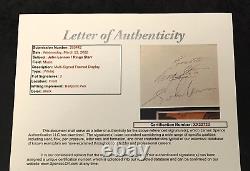 The Beatles John Lennon & Ringo Starr Signed & Inscribed Page Jsa Coa Loa Rare