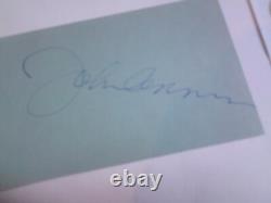 The Beatles John Lennon Signed Autograph Book Page COA
