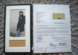 The Beatles John Lennon Signed Autographed Cut Signature Framed Display with LOA The Beatles John Lennon Signed Autographed Cut Signature Framed Display with LOA