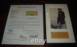 The Beatles John Lennon Signed Autographed Cut Signature Framed Display with LOA The Beatles John Lennon Signed Autographed Cut Signature Framed Display with LOA