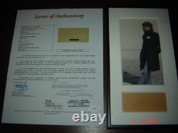 The Beatles John Lennon Signed Autographed Cut Signature Framed Display with LOA