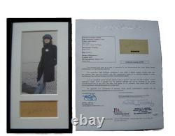 The Beatles John Lennon Signed Autographed Cut Signature Framed Display with LOA