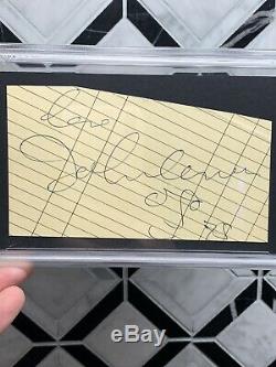 The Beatles John Lennon Signed Cut PSA/DNA 8 Sketch AUTO Autograph