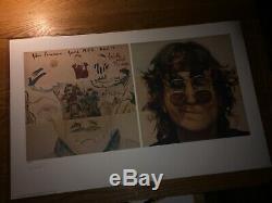 The Beatles John Lennon Walls and Bridges art print LENONO Hand Signed YOKO ONO
