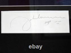 The Beatles/John Lennon&Yoko Ono autographed frame with COA